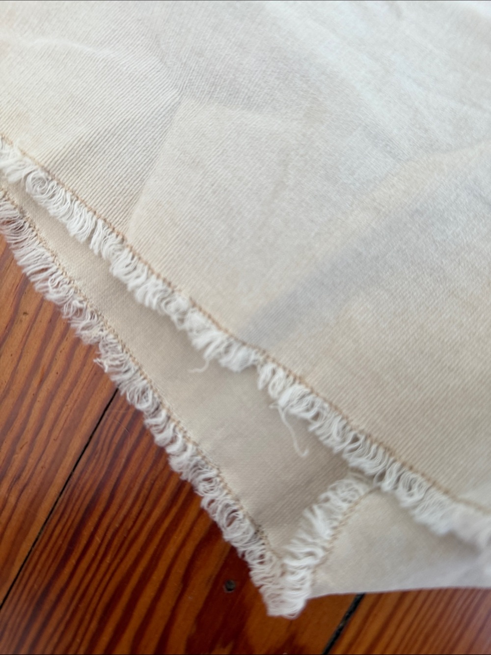 Carve Designs Cream Frayed Hem Shorts - Picture 8 of 8